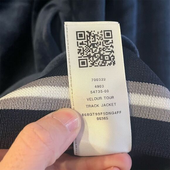 True Religion Men's Varsity Jacket Size S Blue Full Zip Casual velour - Picture 7 of 9